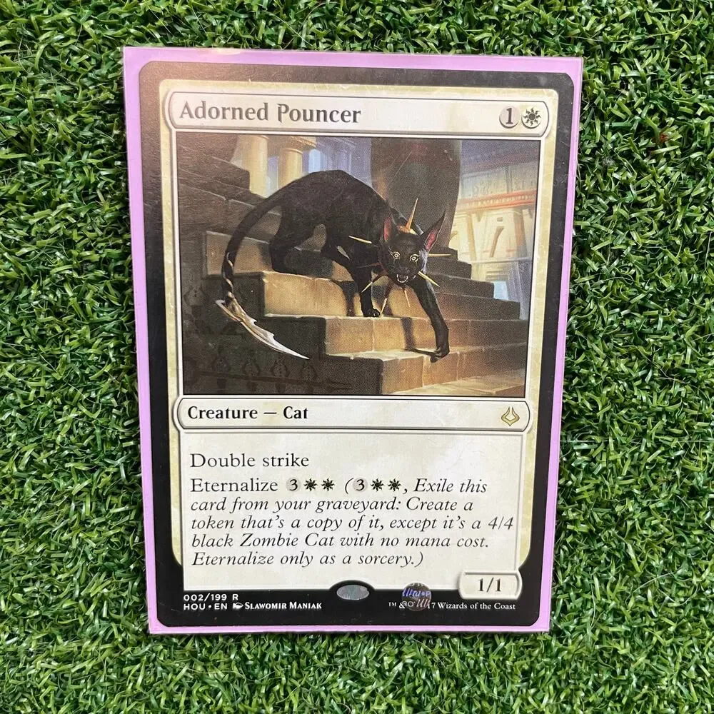 MTG Adorned Pouncer HOU Rare Cat Double Strike Eternalize EDH NM